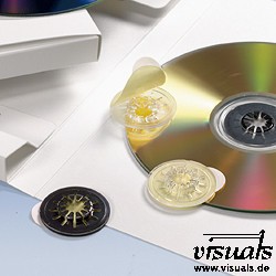 visuals CD-Klemmsterne transparent - VE : 100