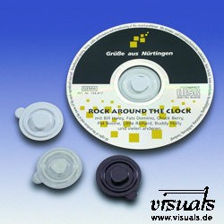 visuals CD Clips transparent - VE : 100