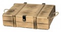 Holzkiste geflammt  f�r 3 Flaschen - VE: 1 St�ck