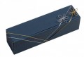 Gummibandschleifen silber - L�nge : 59 cm, 25 Stk.