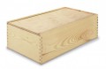 Holzkiste mit Schiebedeckel  f�r 2 Fl. - VE: 5