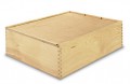 Holzkiste mit Schiebedeckel  f�r 3 Fl. - VE: 5