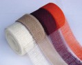 Juteband bordeaux - Ma�e : 25 m x 75 mm 