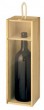 Holzkiste natur  f�r eine 1,5 ltr. Flasche  - VE: 5