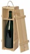 Holzkiste natur  f�r eine 3 ltr. Flasche -  VE: 5