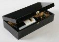 Pr�sentkassette Schwarzlack f. 2 Flaschen; VE: 5