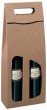 Weinverpackung Offene Welle Natur  f�r 2 Fl. - VE: 50