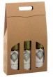 Weinverpackung Offene Welle Natur f�r 3 Fl. VE: 50