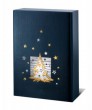 Weinverpackung Struktura Christmas Dream Dunkelbl. f�r 3 Fl., 25 St�ck