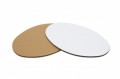 Dekoplatten f�r Geschenkfolie Wei�/Braun - gro� - VE: 50 St�ck