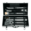 Leopold Grillkoffer 18-teilig mit Grillsch�rze schwarz (Grillsch�rze ohne Inhalt)