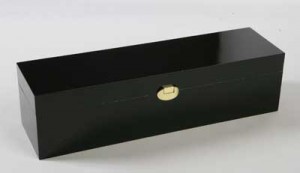 Pr�sentkassette Schwarzlack f. 1 Flasche inkl. Umkarton, VE: 5 St�ck