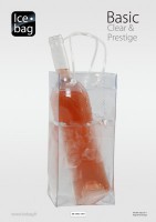 Weink�hler - Ice-Bag �  Basic Prestige Transparent - Sektk�hler - Flaschenk�hler - 0,8 mm  - VE 6 St�ck 