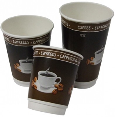 visuals Coffe to go Becher doppelwandig 8oz VE 800 St&uuml;ck