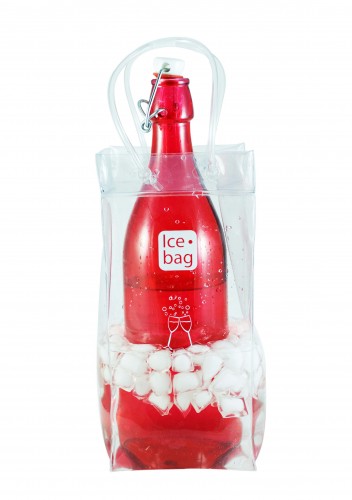 Icebag transparent Flaschenkühler